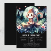 エンチャントモンキー誕生日 招待状 (正面/裏面)