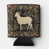 エンチャントヤギ&フローラフォークアートデザイン 缶クーラー (裏面)