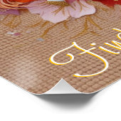 エンチャントユニコーンオータム魔法パステルオレンジハウス ポスター (コーナー)