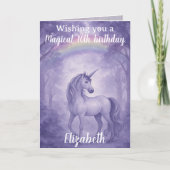 エンチャントユニコーン誕生日魔法 カード (正面)