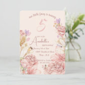 エンチャントユニークドフェアリー誕生日招待状 招待状 (スタンド正面)