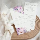 エンチャントラベンダーヘイズフローラ結婚式 プログラム