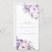 エンチャントラベンダーヘイズフローラ結婚式 プログラム (正面)