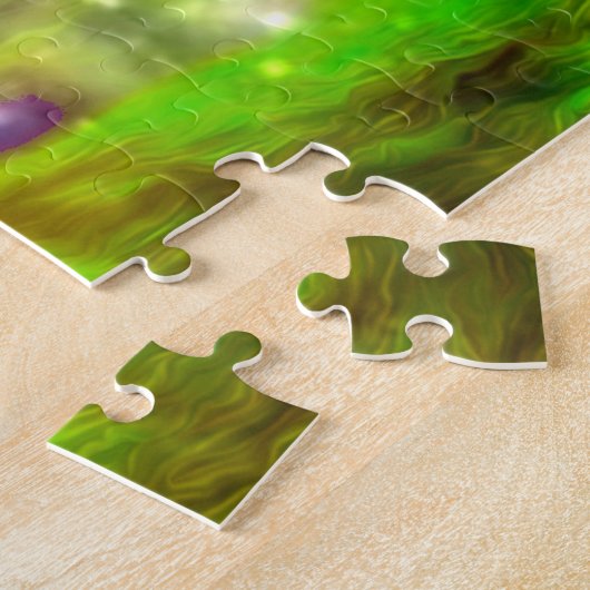 エンチャントレインボーフォレストファンタジーアート ジグソーパズル (側面)