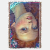 エンチャントレインボーヘアポートレート スローブランケット (正面縦)