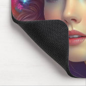 エンチャントレインボーヘアポートレート マウスパッド (コーナー)