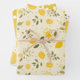 エンチャントレモンラッピング紙セット ラッピングペーパーシート