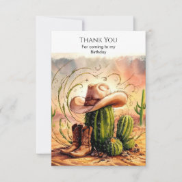 エンチャントロデオカウボーイ誕生日 サンキューカード