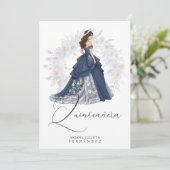エンチャントロマンチックスペインのクインセアニラブルーシェード 招待状 (スタンド正面)