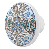 エンチャント万華鏡のように千変万化するパターンライオンズ&ヘビDeモーガン セラミックノブ (右)