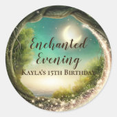 エンチャント夕べクラシックラウンドステッカー ラウンドシール (正面)