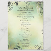 エンチャント夕べデコリーフ結婚式 プログラム (正面)