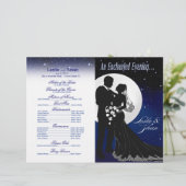 エンチャント夕べナイトタイム結婚式 プログラム |ネイビー (スタンド正面)