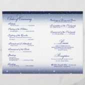 エンチャント夕べナイトタイム結婚式 プログラム |ネイビー (裏面)