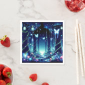 エンチャント威厳のあるお洒落ドフォレストベビーシャワー スタンダードカクテルナプキン (インサイチュ)