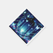 エンチャント威厳のあるお洒落ドフォレストベビーシャワー スタンダードカクテルナプキン (角)