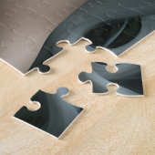 エンチャント小妖精や小人メイドウィングズとティール(緑がかった色)バラ ジグソーパズル (側面)