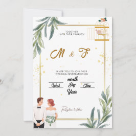 エンチャント庭園の結婚式招待状 | お洒落 招待状