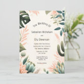 エンチャント庭園の結婚式招待状 招待状 (スタンド正面)