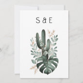 エンチャント庭園の結婚式招待状 招待状 (裏面)