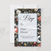 エンチャント庭園の結婚式RSVPカード 出欠カード (正面)