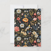 エンチャント庭園の結婚式RSVPカード 出欠カード (裏面)