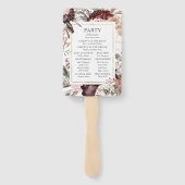 エンチャント庭園エレガントフローラボホプログラムハンド ハンドファン (裏面)