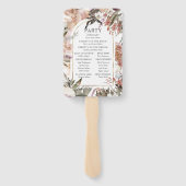 エンチャント庭園エレガントフローラボホプログラムハンド ハンドファン (裏面)