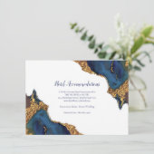 エンチャント抽象芸術ブルー金ゴールドホテル宿泊 エンクロージャーカード (スタンド正面)