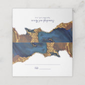 エンチャント抽象芸術ブルー金ゴールド プレイスカード (外部開封)