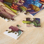 エンチャント格言マッシュルームフラワーガーデン ジグソーパズル (側面)