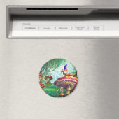 エンチャント格言マッシュルームフラワーガーデン マグネット (インサイチュ (食洗機))