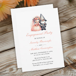エンチャント格言婚約パーティウッドランドガーデン 招待状