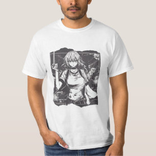 エンチャント桜 – デジタルアニメウーマンキャラクター Tシャツ