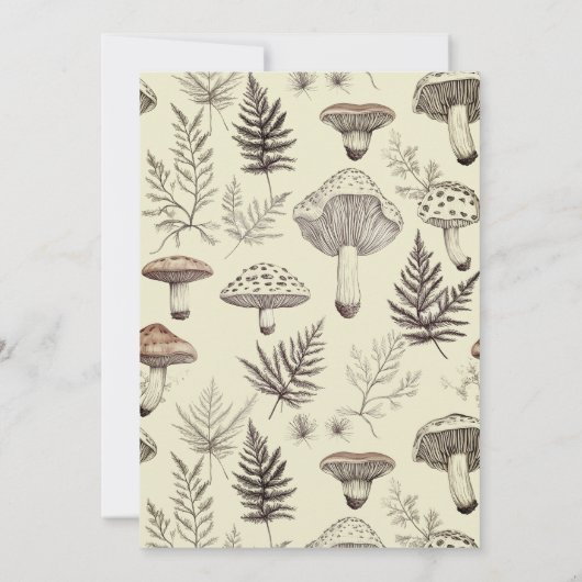 エンチャント森マウスベビーシャワー招待状 招待状 (裏面)