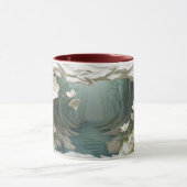 エンチャント森林川セラミックコーヒーマグ☕ マグカップ (中央)
