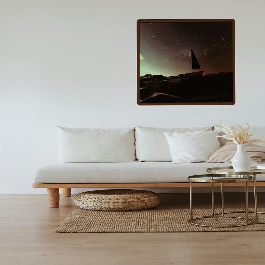 エンチャント海波銀河系ナイトスカイコズミックボート ポスター