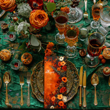 エンチャント焼けオレンジ秋ミニマルディナーメニュー