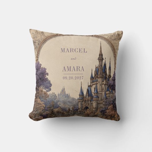 エンチャント王室のド・キャッスル結婚ズ クッション (正面)
