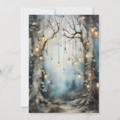 エンチャント白熱［赤熱］光を放つフォレストラ結婚イト 招待状 (裏面)