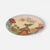 エンチャント秋の妖精のベビーシャワープレート ペーパープレート (アングル)
