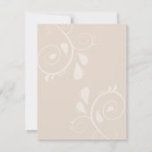 エンチャント秋の森のキツネ結婚ズ 招待状 (裏面)