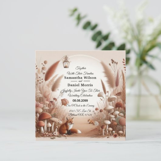 エンチャント秋の森のキツネ結婚ズ 招待状 (スタンド正面)