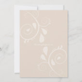 エンチャント秋の森のキツネ結婚ズ 招待状 (裏面)