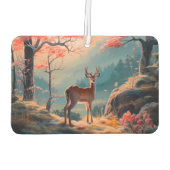 エンチャント秋の鹿の森シーンデザイン カーエアーフレッシュナー (裏面)
