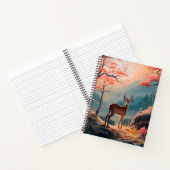 エンチャント秋の鹿の森シーンデザイン ノートブック (内部)