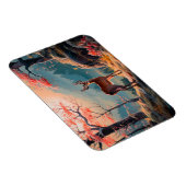 エンチャント秋の鹿の森シーンデザイン マグネット (右側)