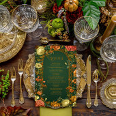 エンチャント秋結婚のメニューカード – Druid Hills