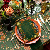 エンチャント秋結婚のメニューカード – Druid Hills