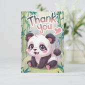 エンチャント竹パンダ サンキューカード (スタンド正面)